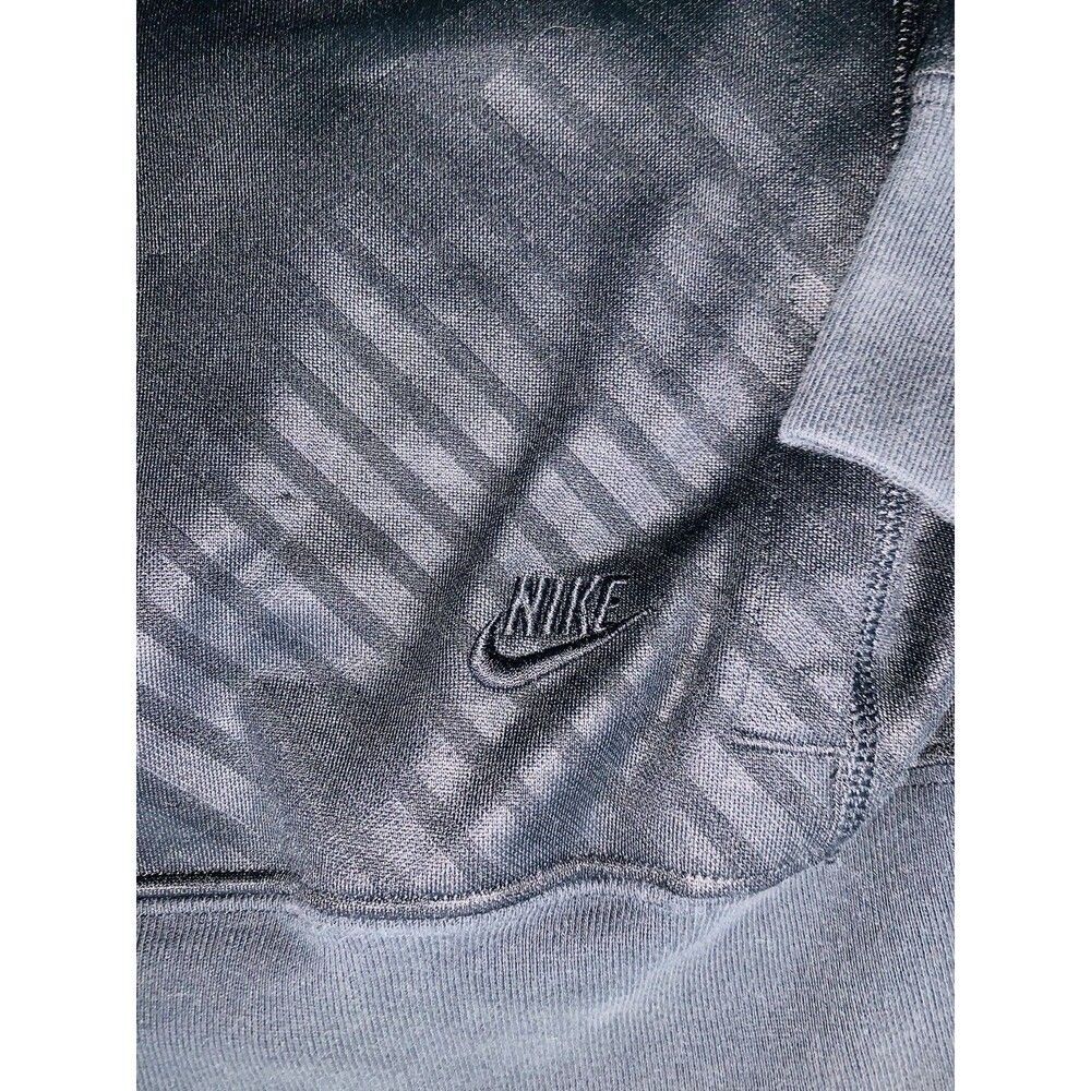 Nike Vintage Black Track Jacket Sweater Basketball Soccer Soft Geometric Large - Picture 5 of 10